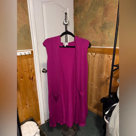 Cyrus | Fuchsia Hooded Cardigan - Picture 1 of 1